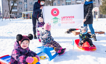 Žiemos sporto šventė Šiaulių lopšelyje - darželyje 